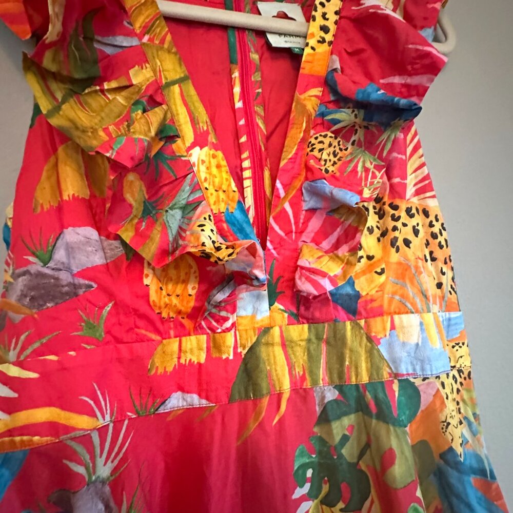 Farm Rio Tropical Jungle Midi Dress - Picture 4 of 9